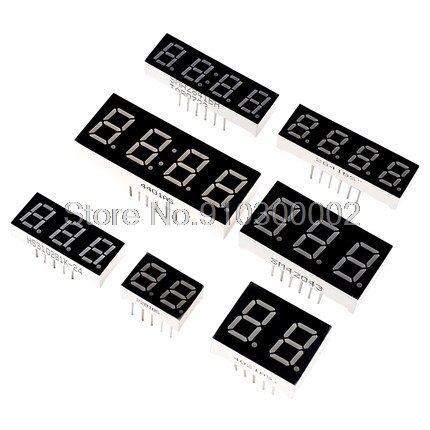 5PCS 0.36inch LED display 7 Segment 1 Bit/2 Bit/3 Bit/4 Bit Digit Tube Red Common Cathode / Anode Digital 0.36 inch led 7segment