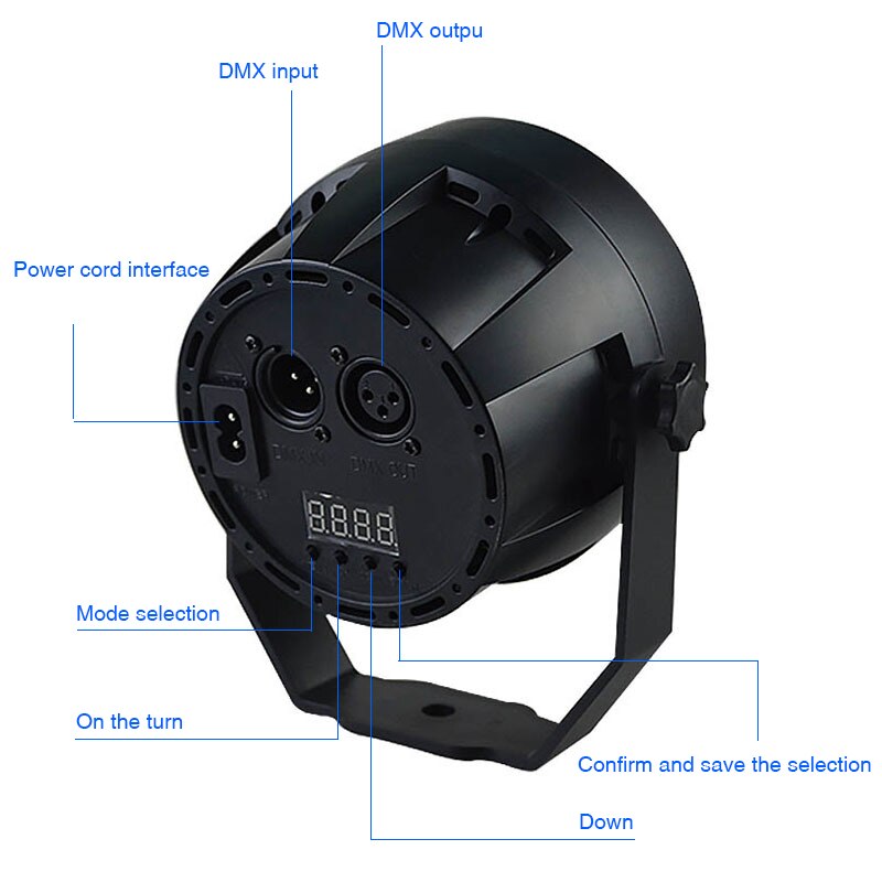 Lampe UV avec effets DMX LED, éclairage de scène, lampe UV Flash pour Disco noël, éclairage de scène DJ Par effet 512