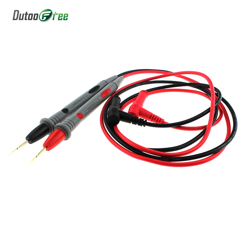 Dutoofree wire Universal Probe Test Leads Pin for Digital Multimeter Needle Tip Multi Meter Tester Probe 20A 1000V For Tester