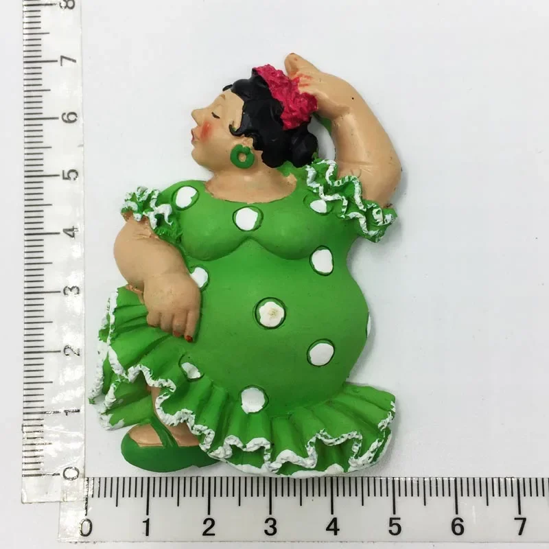 Magneet Tenerife Spanje Barcelona Toerisme Souvenirs Flamenco Danser Malaga Koelkast 3D Magnetische Stickers Ideeën