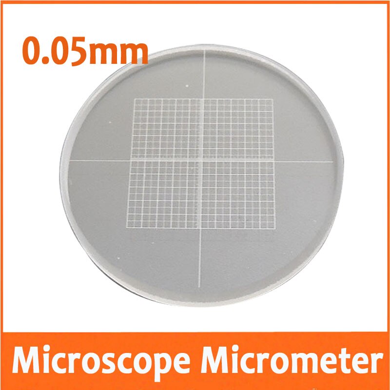 DIV=0.05MM Eyepiece Lens Scale Biological Microscope Measuring Scale Microscope Micrometer Eyepiece Micrometer 20mm or 24mm