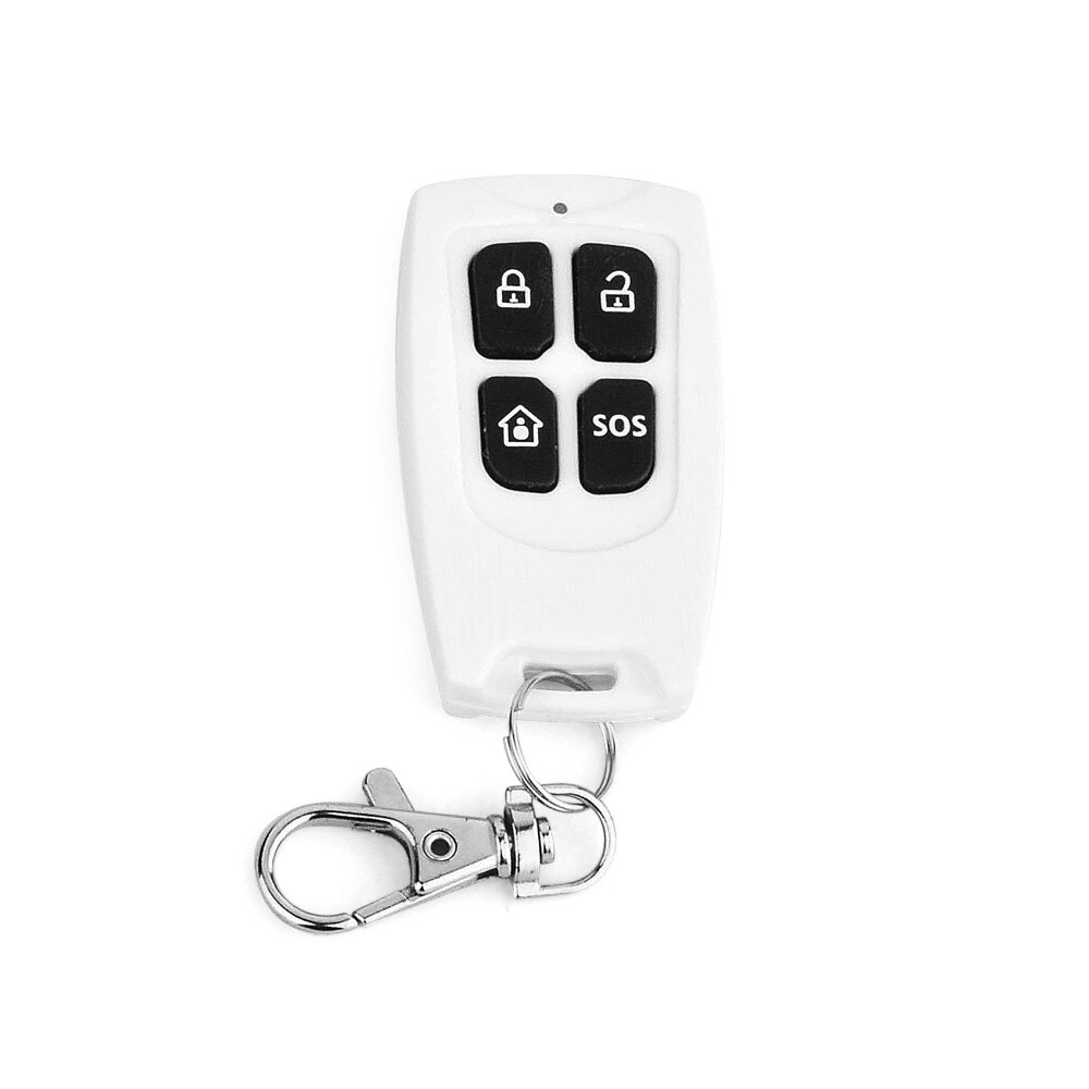 SOS Control remoto inalámbrico RF 433 MHz inalámbrico para sistema de alarma de Casa 433 Mhz RF Control Remoto/433 Mhz EV1527 código de aprendizaje: Plata