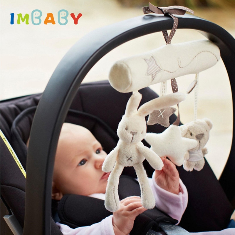 IMBABY Baby Schlafzimmer Dekor Musical Handy, Mobiltelefon Um Krippe Strolle Plüsch Kaninchen Stern Neugeborenen Baby Nette Weiche Musical Kaninchen Bär Sterne