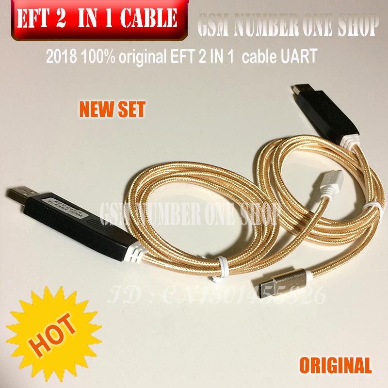 News original EASY FIRMWARE TEMA / EFT DONGLE EFT Dongle Serial 2 IN 1 cable