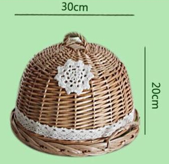 Pizza gerechten vlechtwerk platen wilg ambachten keuken opbergdoos groente mand geel gerechten fruit lade