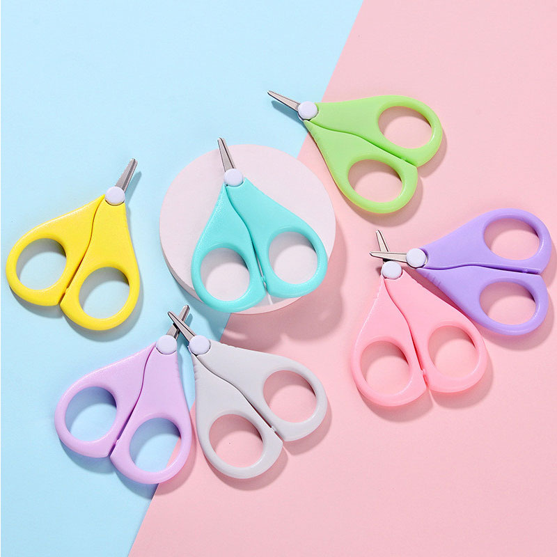 2Pcs/Lot Safety Nail Clippers Scissors Baby Care Cutter For Newborn Baby Daily Nail Shell Shear Manicure Tool Baby Nail Scissors