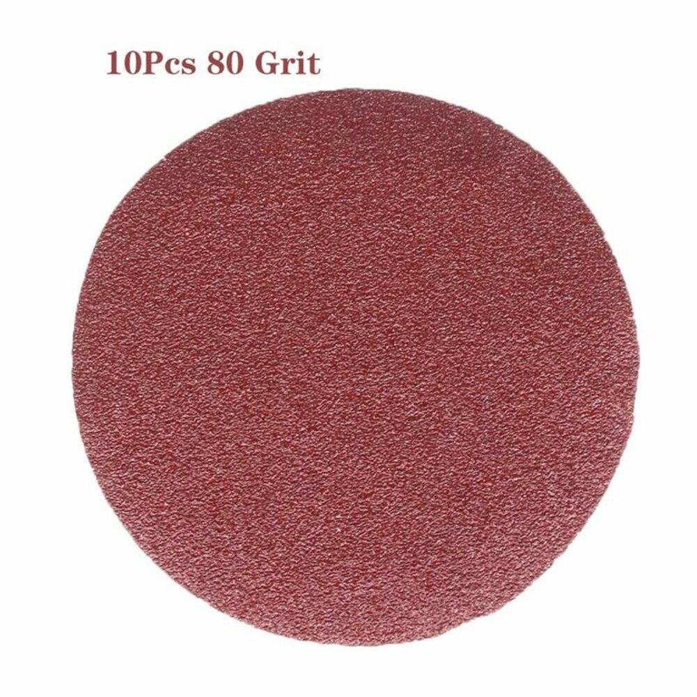 10pcs 5inch/125mm 40-2000Grit Round Shape Disk Sand Sheets Sandpaper Polishing: Gold
