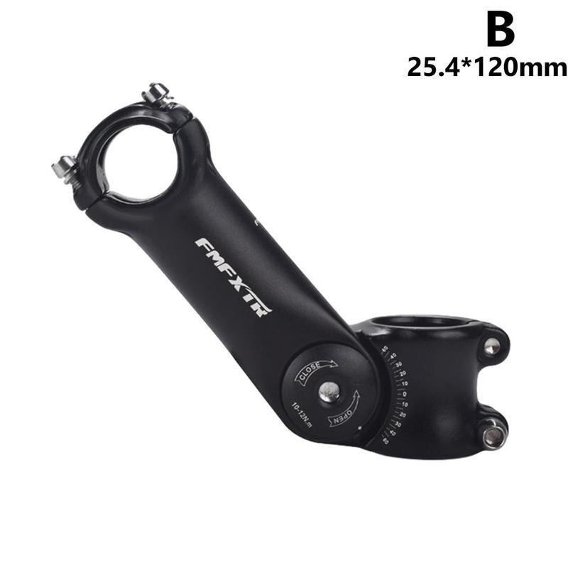 Mtb justerbar vinkel cykelstyr frempind stigerør aluminiumsgaffel frempind mountain front tilbehør alu cykel frempind højde tilpasse  v0 t 1: 25.4 x 120mm( b)