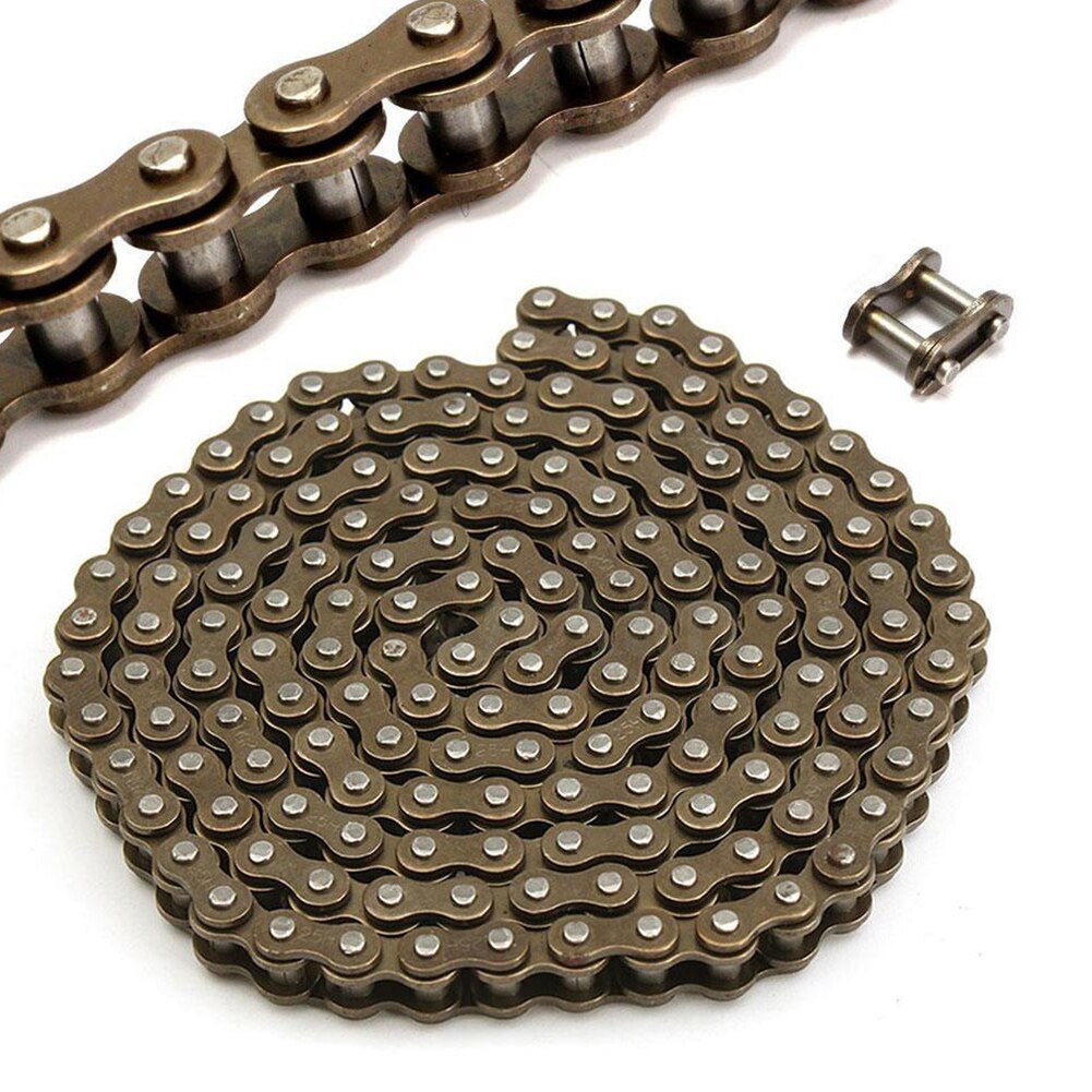 Cadena para patinete eléctrico, resistente al desgaste, 25H, 136 segmentos, tambor de cadena de engranajes, 55-65-80