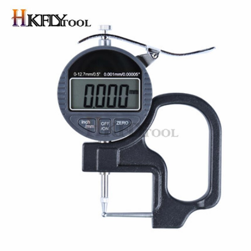 Digital Tube Thickness Gauge 0.001mm LCD Electronic Tube Micrometer Thick Gauge Pipe Dial Indicator Width Measure Tools 0-10mm: Default Title