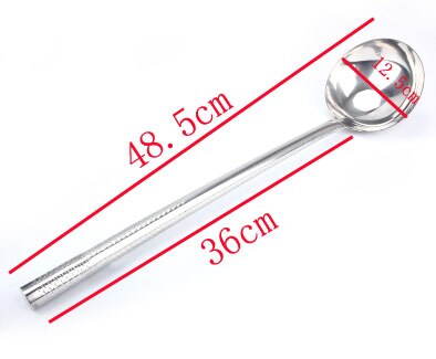 big long spatula shovel chef cooking cocina utensilios Kitchen Utensil Handle full Stainless Steel Metal Turner Soup Spoon wok: 2