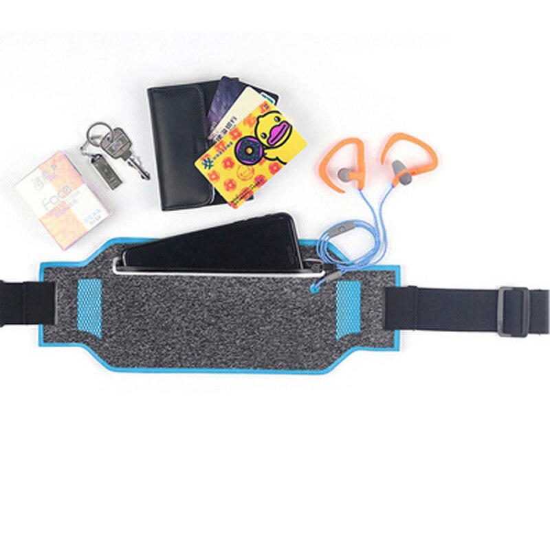 WOYYHO Ultra-Thin Running Waist Bag,Waterproof Outdoor Sports Belt Waist Bag,Unisex 6.5 Inch Mobile Phone Cycling Waist Pouch