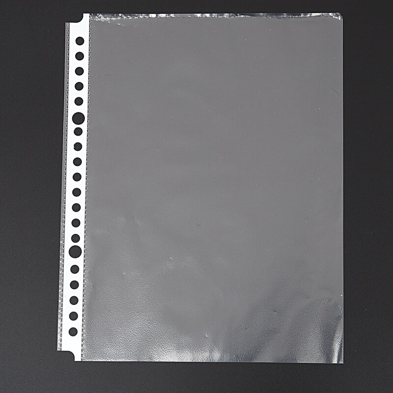 Pack of 200 A5 Clear Punched Pockets - Plastic Poly Folders