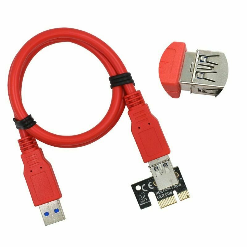 Ver 009s pci express nousukortti  m2 1x 16x dual 6 pin 4 pin power pci-e exte kaapeli