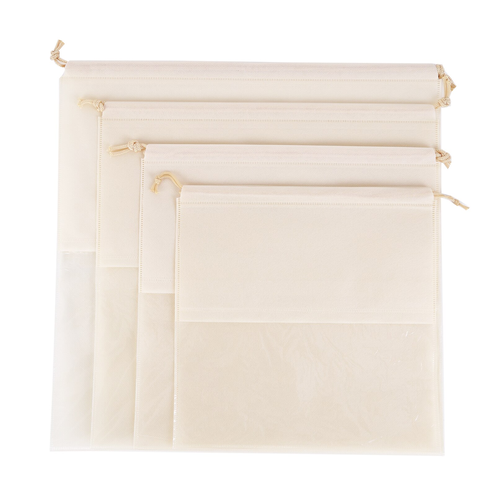 Stofzak Voor Handtas Garderobe Handtas Afwerking Opslag Opknoping Toilettas Opslag Pouch Garderobe Kast Stofkap Voor Vrouwen Tas: Beige
