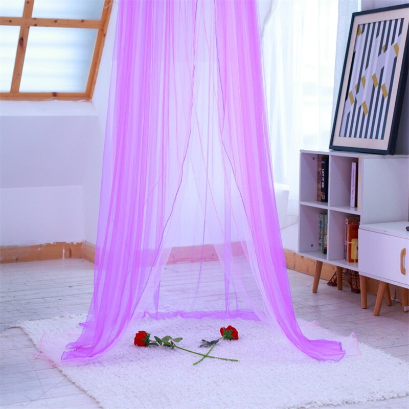 Bebê verão novo estilo berinjela tenda berço rede infantil cama redonda portátil berço dobrável dossel compensação kidsrooms quartos decoração