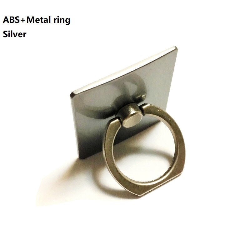 Anel de dedo suporte do telefone smartphone para o iphone xs huawei samsung celular móvel gato soquete suporte: Silver