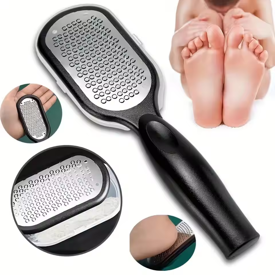 Râpe à Talon Professionnelle pour les Pieds, Lime à Fréquence Dure, Élimination des Callosités de la Peau, Outils de Soins de Pédicure, 1 Pièce: Black