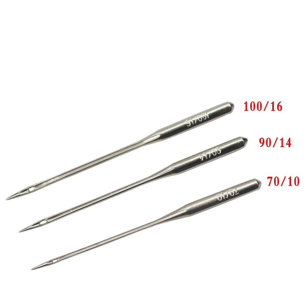 20Pcs Mixed Size Jeans Universal Sewing Machine Needles Domestic Stainless Steel Sewing Needles for All Domestic Sewing Machine