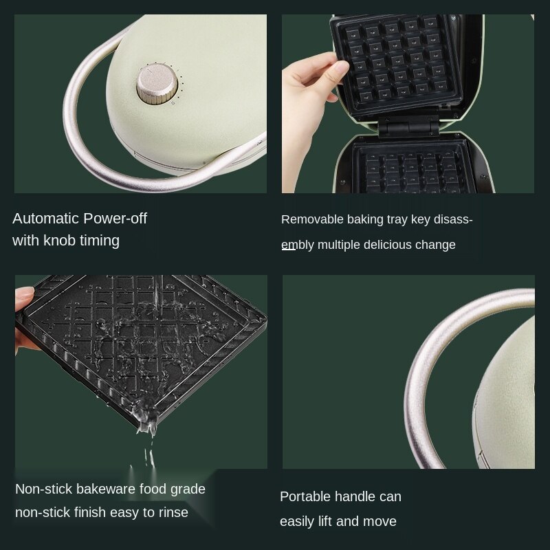 Electric Waffles Machine Iron Sandwich Maker Machine Bubble Egg Cake Oven Breakfast 220V