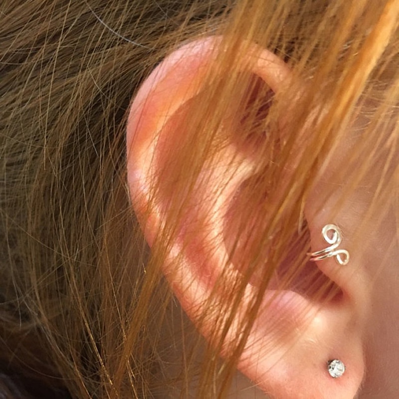 1 sztuk oryginalny totem Tragus klip na kolczyki dla kobiet Boho nie przeszywający kolczyk na chrząstkę boucle d&#39;oreille femme 2021