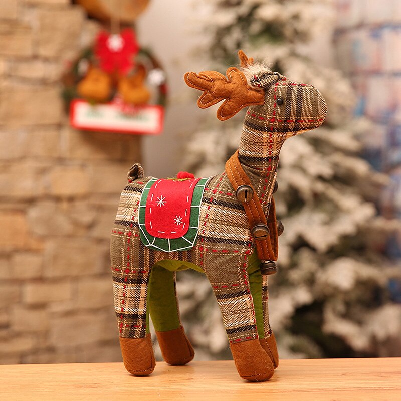 Scottish Style Elk Christmas Small Ornaments Christmas Decorations Old Man Snowman