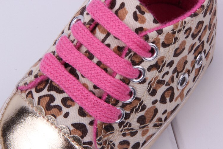 leopard nyfødt babysko jente chaussure mary jane spedbarnsstøvler låve støvletter smålåve sport joggesko