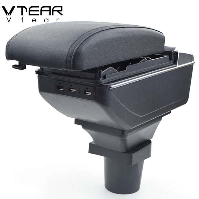 Vtear Voor Toyota Rav 4 Auto Armsteun Lederen Arm Rest Abs Opbergdoos Auto-Styling Center Console Accessoires Interieur onderdelen 2003