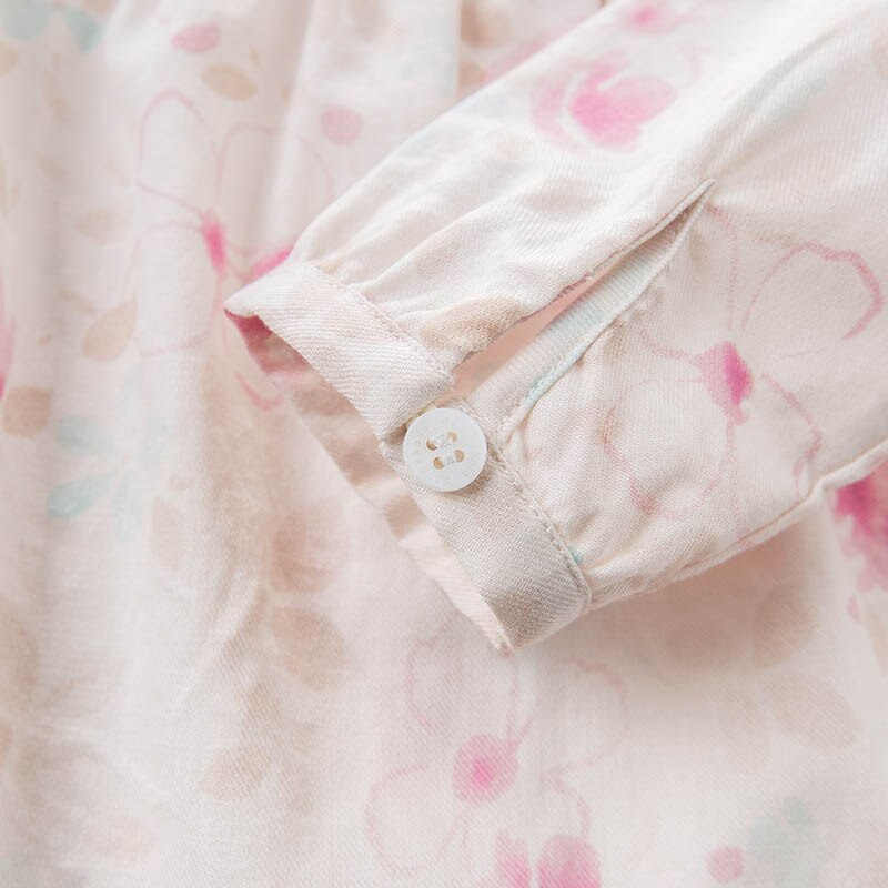 Db7363 dave bella spring baby piger print skjorte børn bomuld søde toppe børn bluser