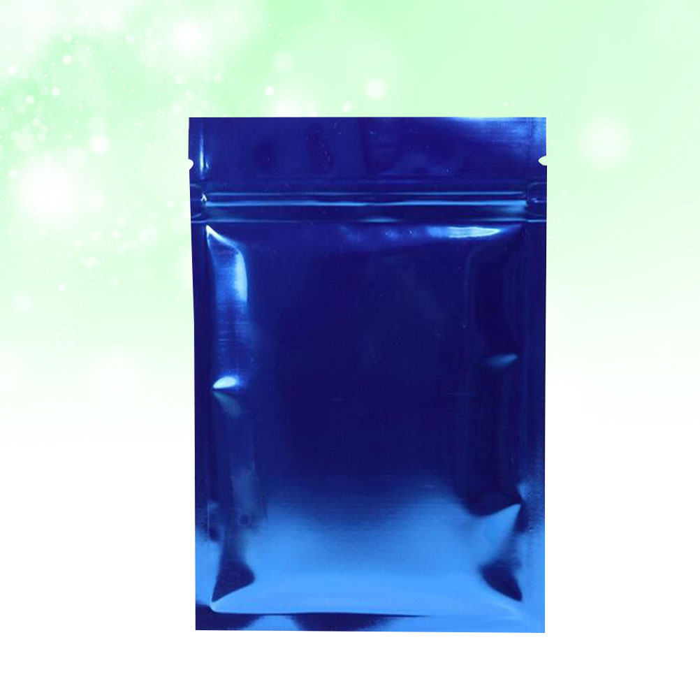 100PCS Aluminum Foil Reusable Food Storage Pouches Packaging Bags Bags for Cookies Snacks Coffee