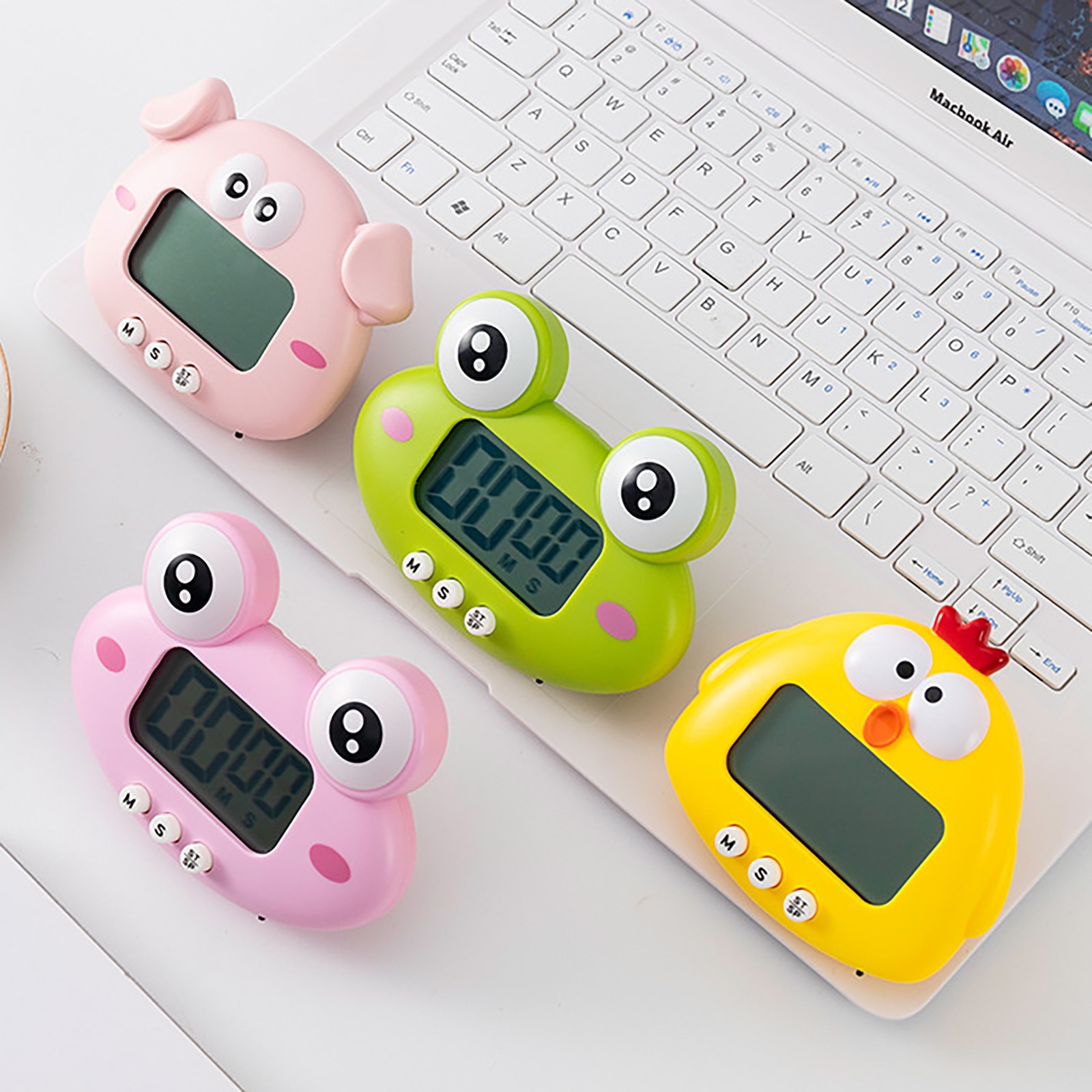 25# Cute Cartoon Electronic Timer Kitchen Timers Refrigerator Magnets Sticker Countdown Kitchen Timer Cooking Kitchen Gadgets