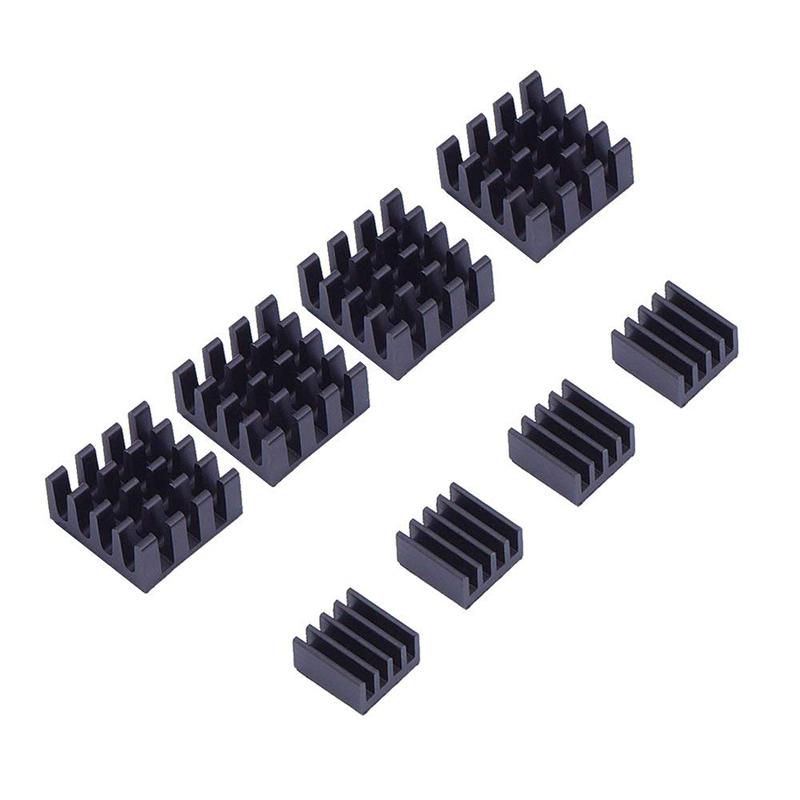 8 PCS for Raspberry Pi Aluminum Heatsink Heat Sink Computer Cooler Radiator For Electronic Chip Heat Dissipation Cooling Pads