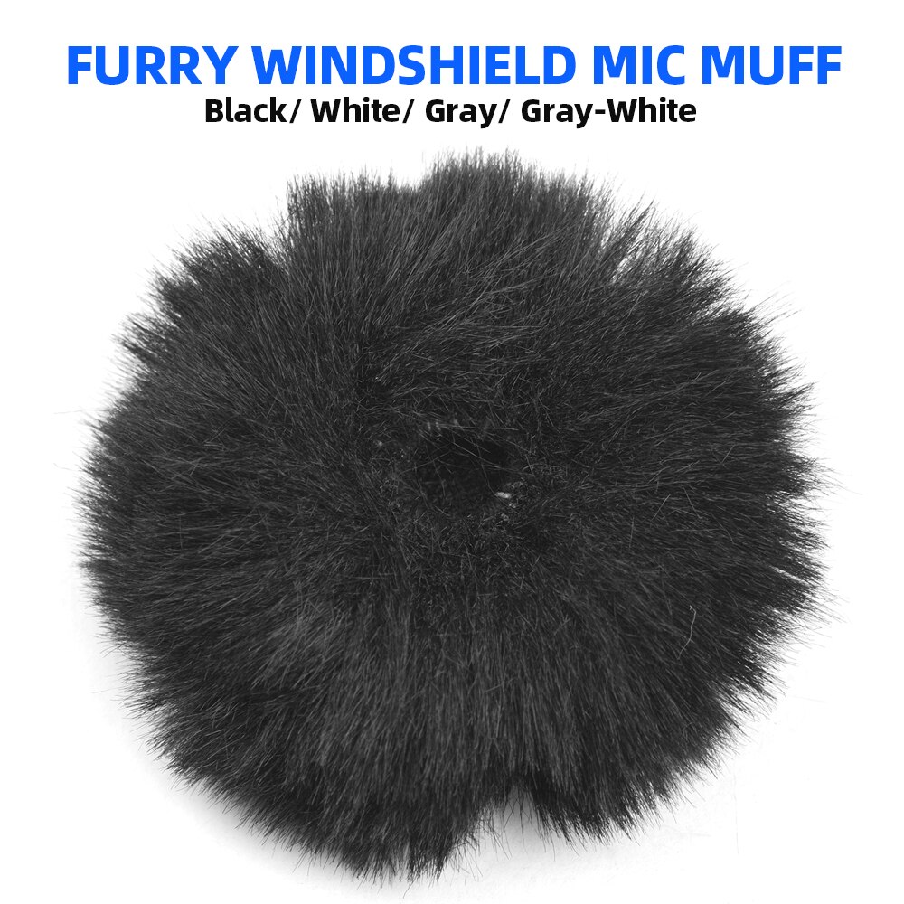 Lapel Mic Furry Windscreen Fur Windshield Wind Muff Soft Comfortable For SONY RODE BOYA Lapel Lavalier Microphones