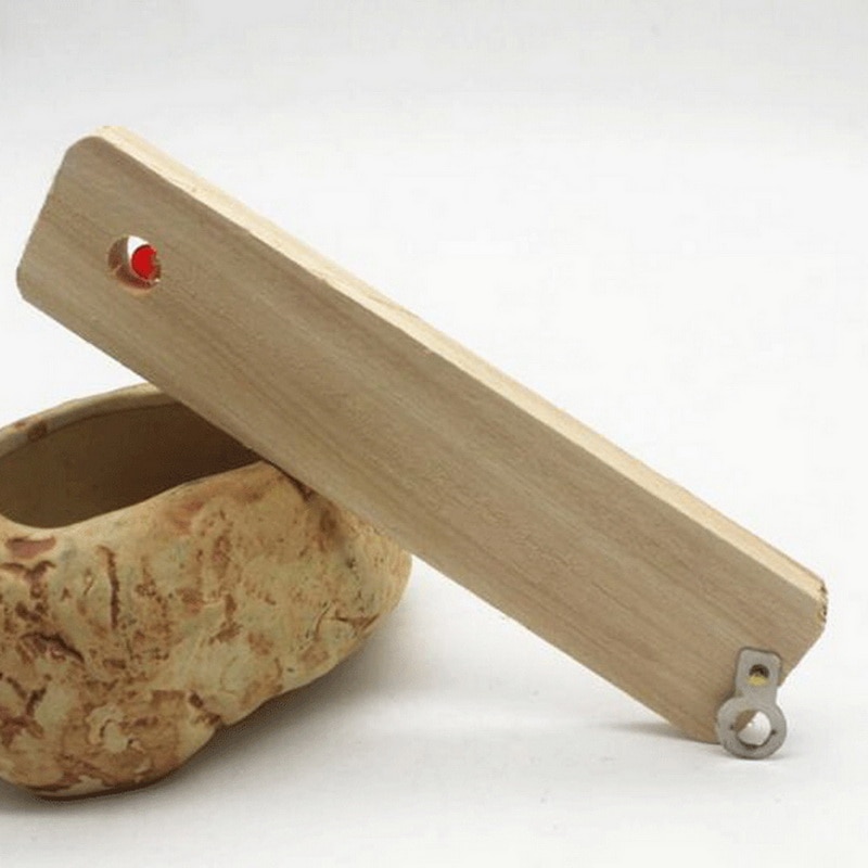 Vertical Thermometer Wooden Wall Temperature Gauge Monitor Home Indoor Outdoor Hygrometer Thermometer Household Thermometer