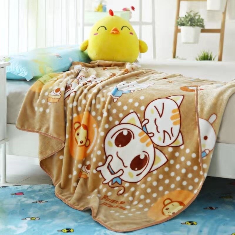 Primavera proprietà Coperta del bambino Appena nato Dei Bambini Pausa Pranzo Singolo Strato Coperta Del bambino Scuola Materna Coperta Copertura Ufficio Coperta di Flanella: xiaomaomizong