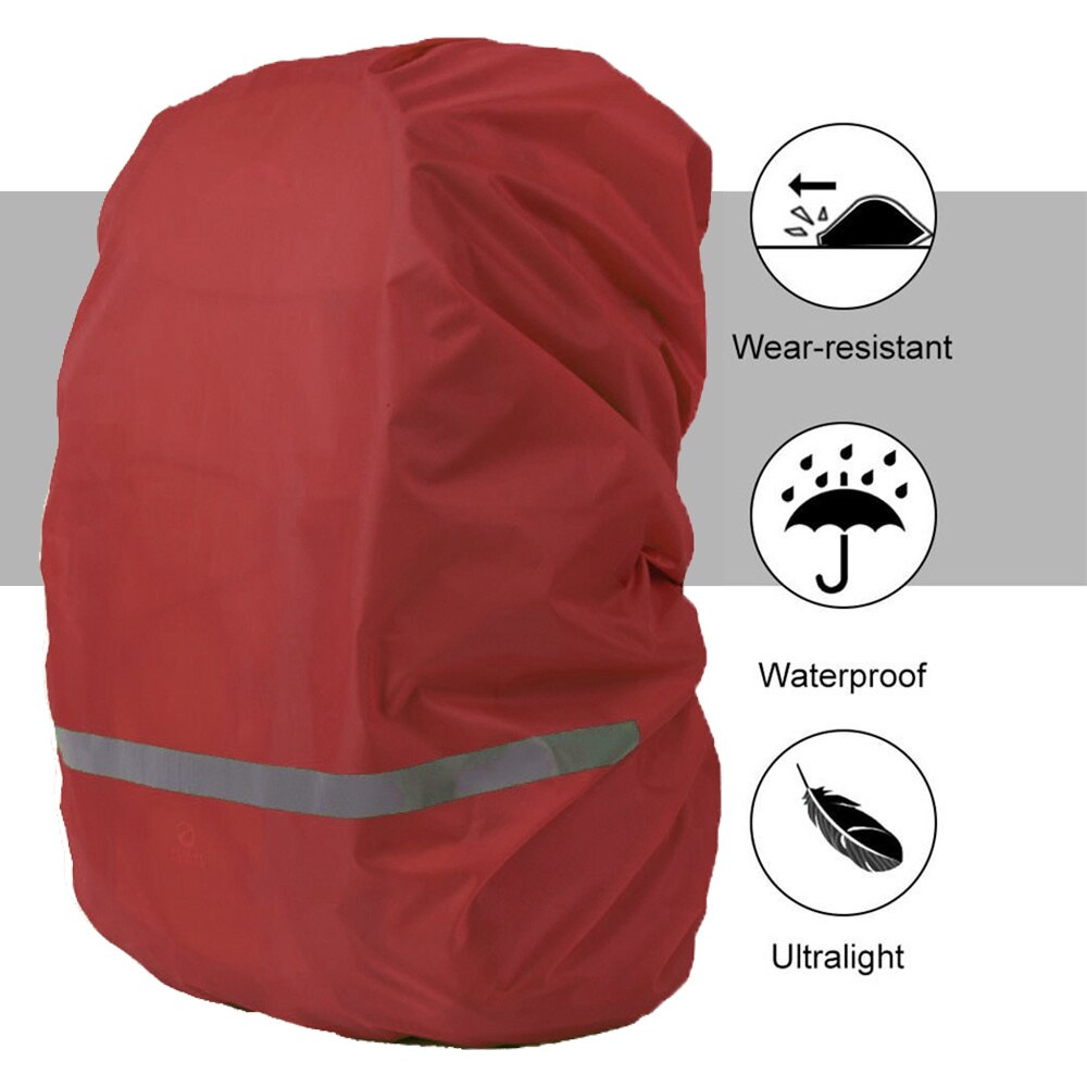 Backpack Rain Cover Waterproof Rucksack Covers Rainproof For Hiking With Reflective Strip Oxford Cloth Water Resistant XL