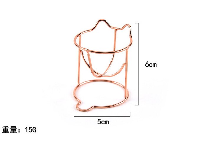 1pc sminkesvamp pudderstativ eggpulver puff brakett boks tørketrommel arrangør skjønnhetshylle holder skrivebordsoppbevaring: rose måke katt