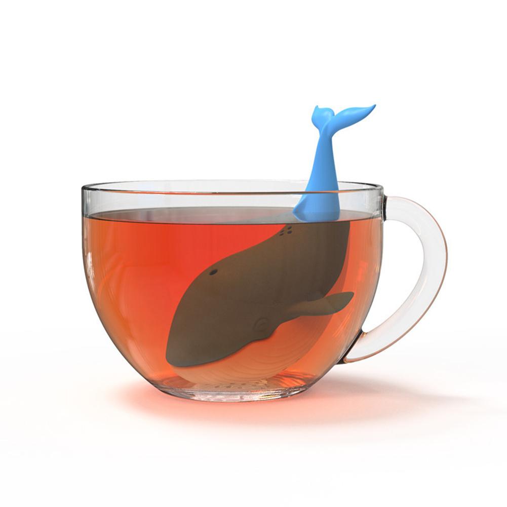 Leuke Thee-ei Leuke Siliconen Walvis-Vorm Theezeefje Filter Diffuser Voor Thee Koffie Thee Accessoires