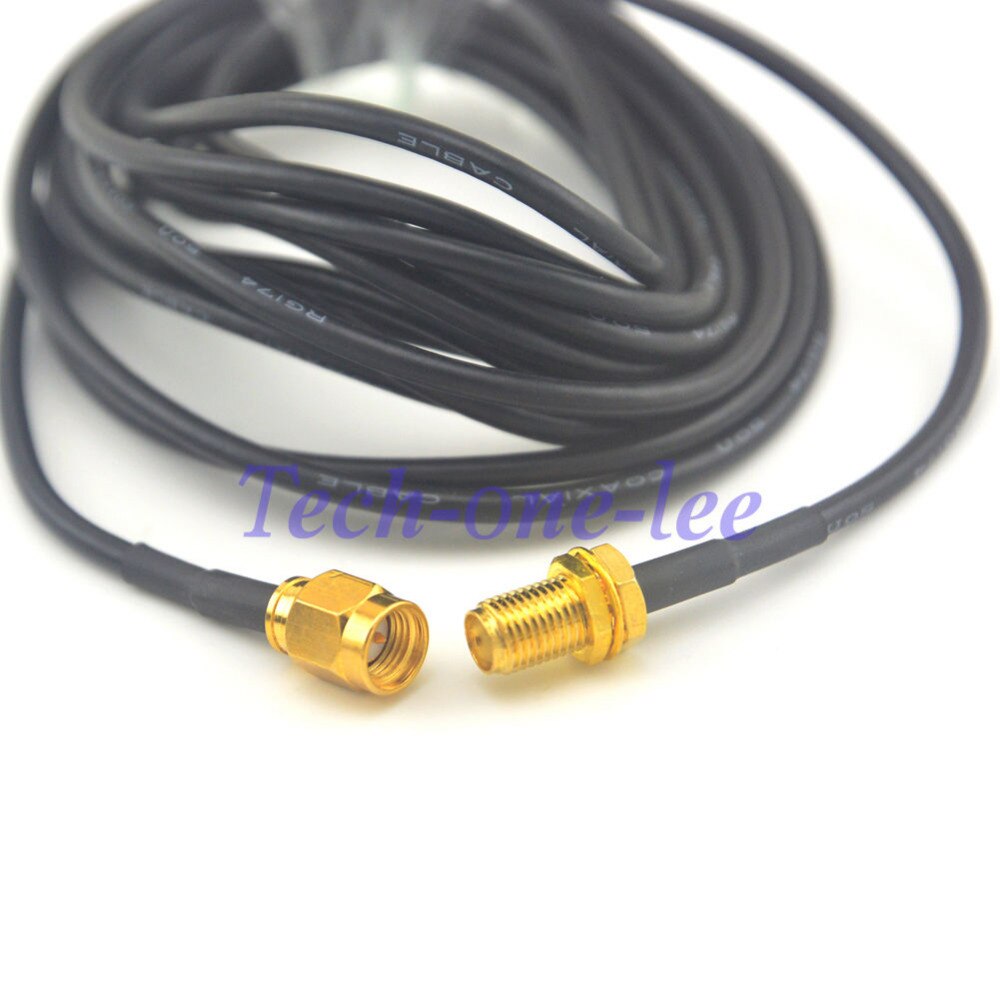 10 pcs 10ft SMA Cable Female to SMA Male Plug Antenna Extension Coax Connector 3M