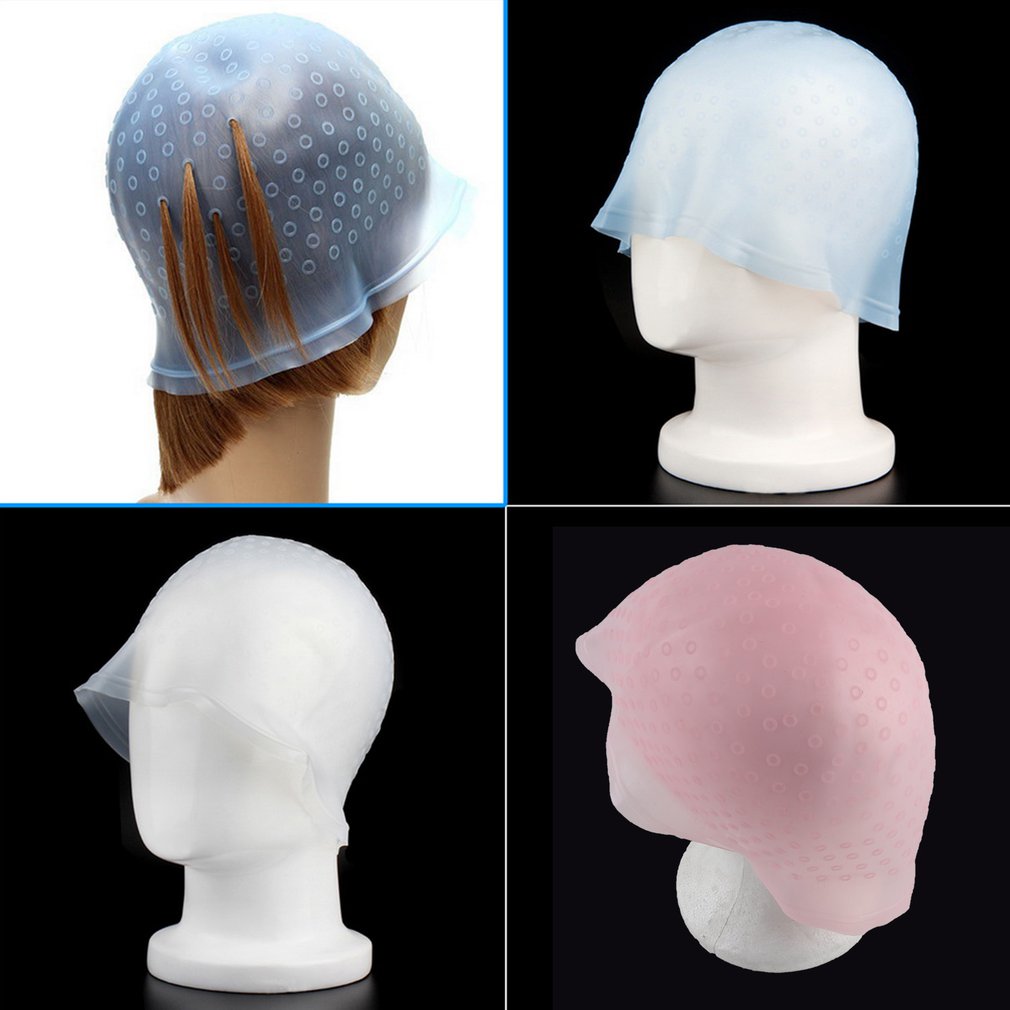 Silicone réutilisable coloration des cheveux mettant en évidence le capuchon de teinture
