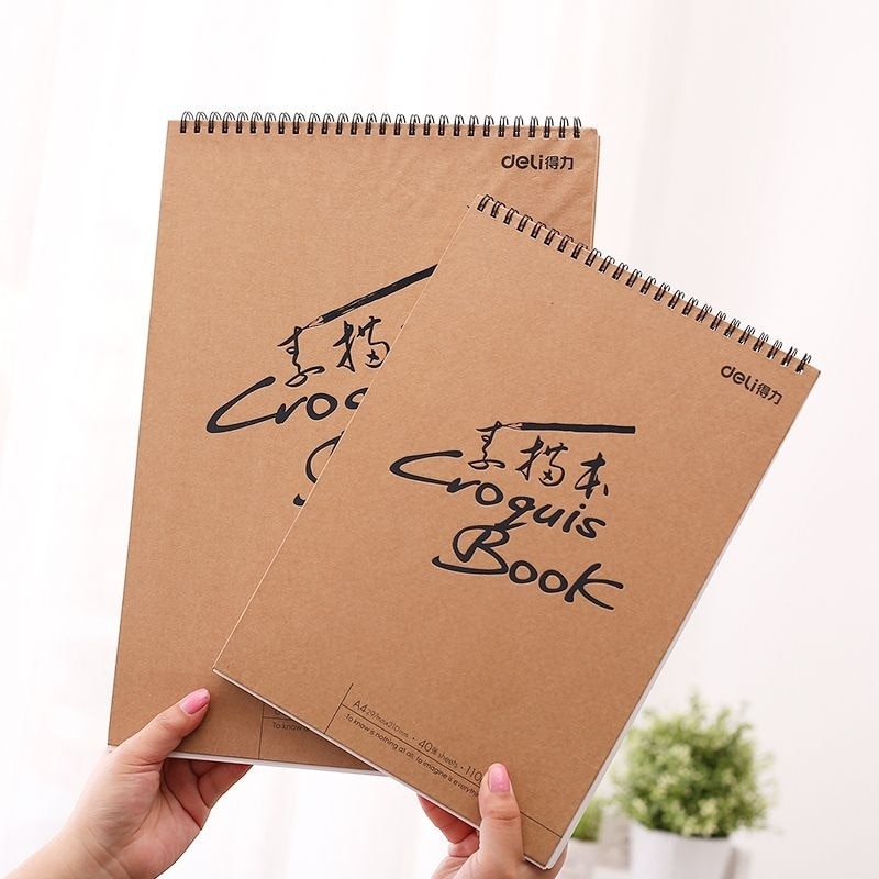 DELI Drawing Paper Artist Painting Drawing Paper Painting Sketching Books Sketch Book 8K/A4/16K Art Sketchbook Painting Supplies