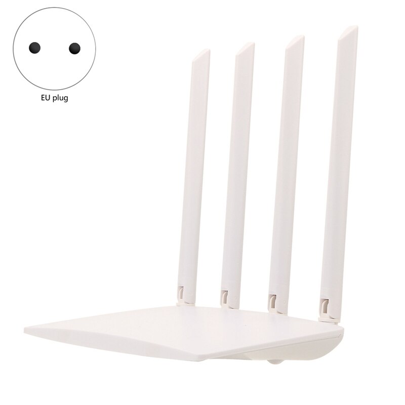 WLAN Router 300Mbps WiFi Repeater - 4 Antennen Signalverstärker Extender - EU Stecker