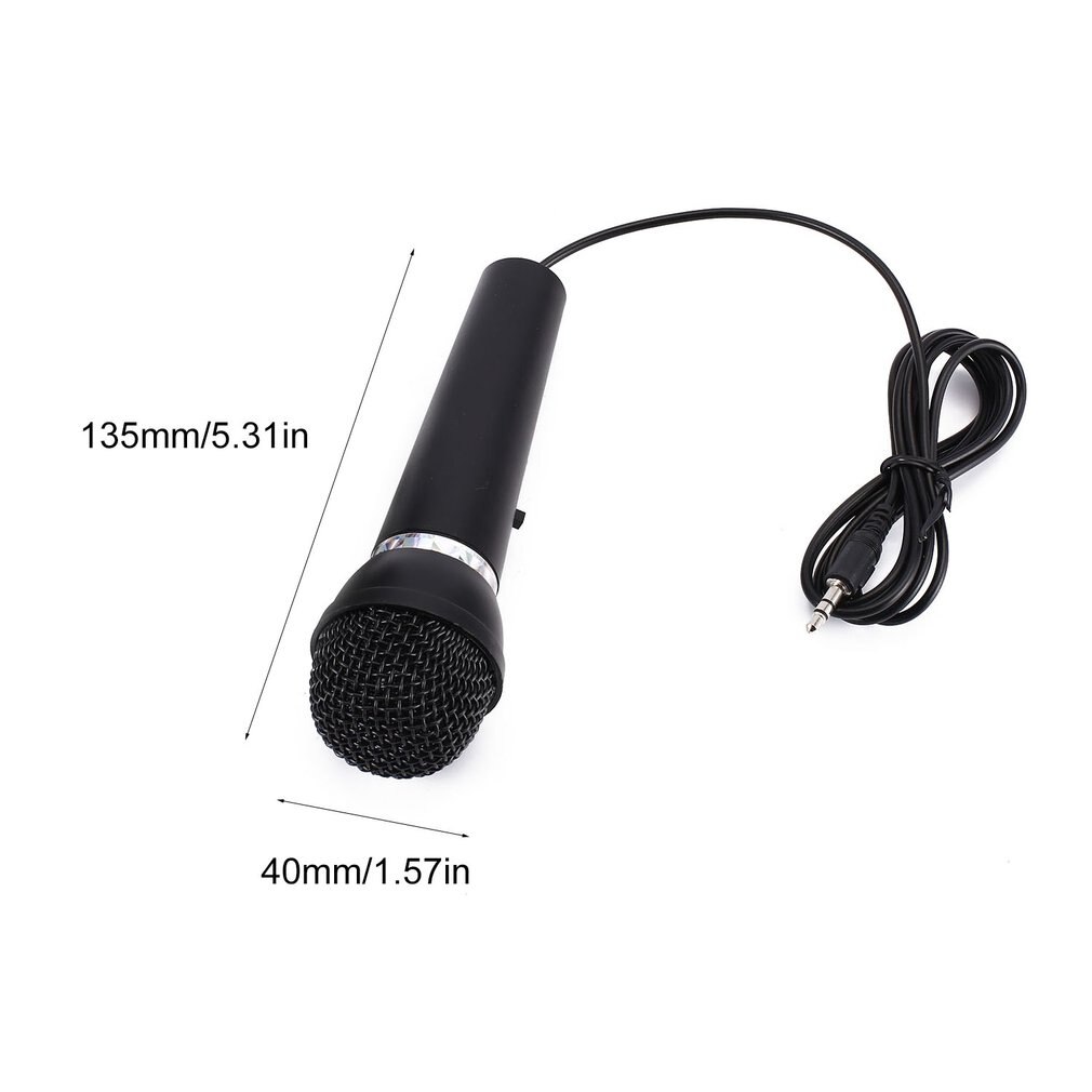 Microphone Computer Condenser Studio Mic 3.5mm socket &amp; Play for Desktop Laptop for Online Chatting Recording Gaming