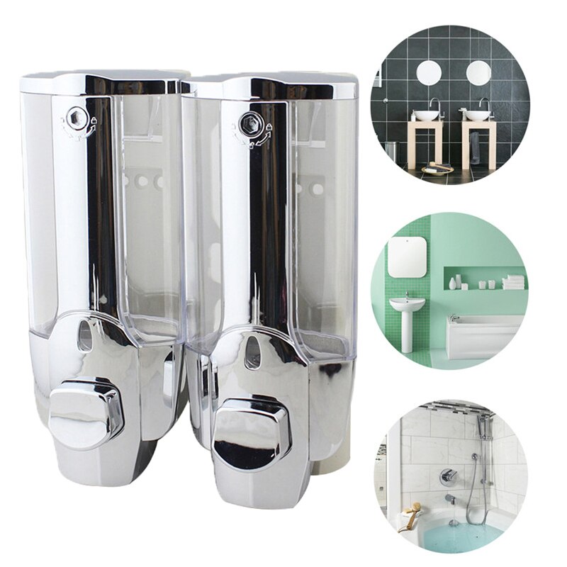 Wall Mount Hand Liquid Soap Dispenser Pump Single-Head Manual Hand Liquid Shampoo Shower Gel Dispenser Lotion Container