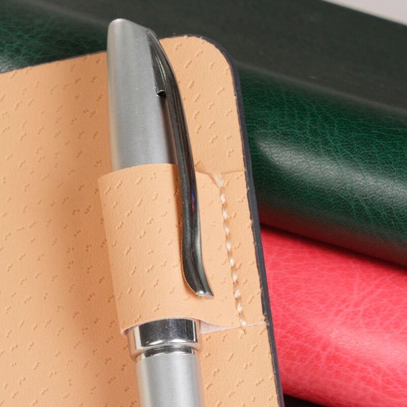 A7 Pocket Loose-leaf Notebook Leather Cover Business Diary Memos Planner Notepad
