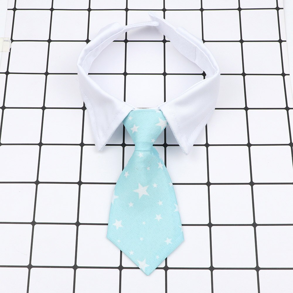 Petit noeud papillon rayé en coton, Animal à la , mignon petit col de chemise, accessoires fantaisie pour chien et chat, nouveauté ajustable, soirée, Cavata: 18