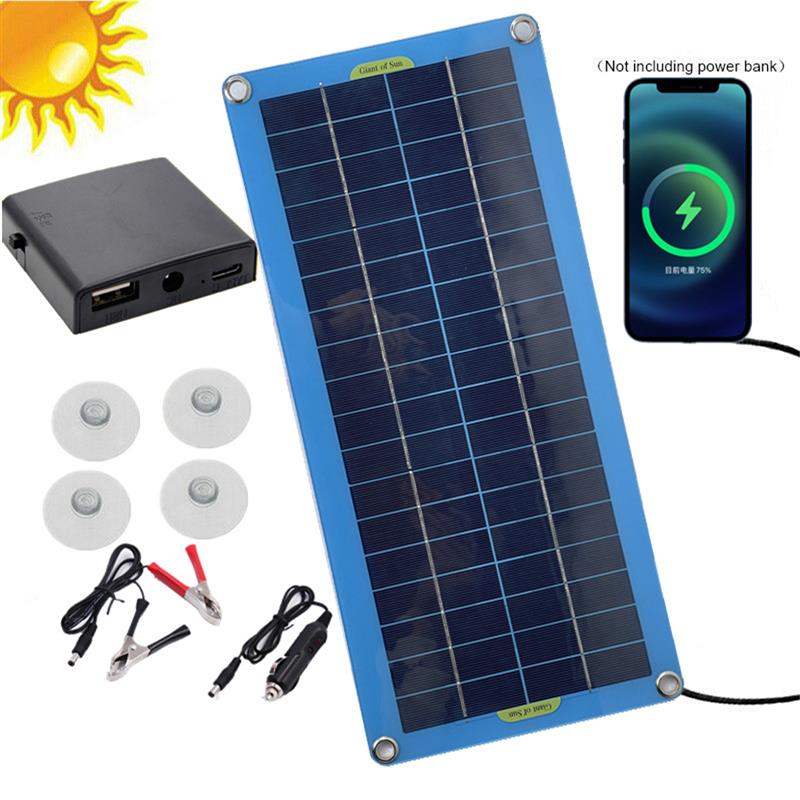 Solar Panel 30W 12V USB Output Panel Solar Placa S... – Grandado