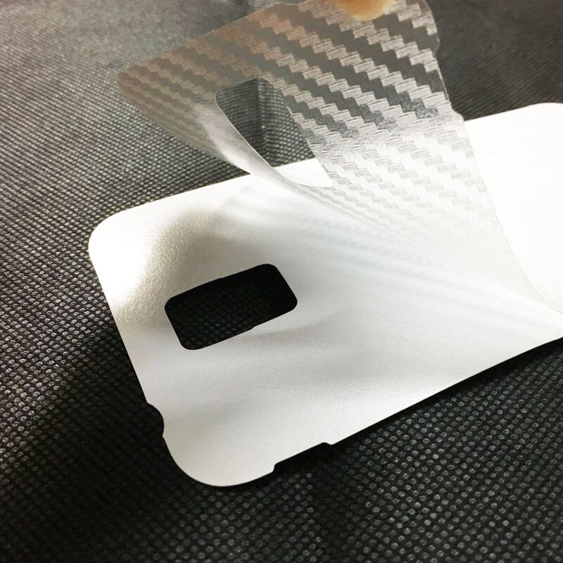 5 uds pegatina para Samsung S10 Lite S9 S8 Plus Galaxy Note 9 Note 8 película protectora trasera Anti-huella digital mate fibra de carbono piel