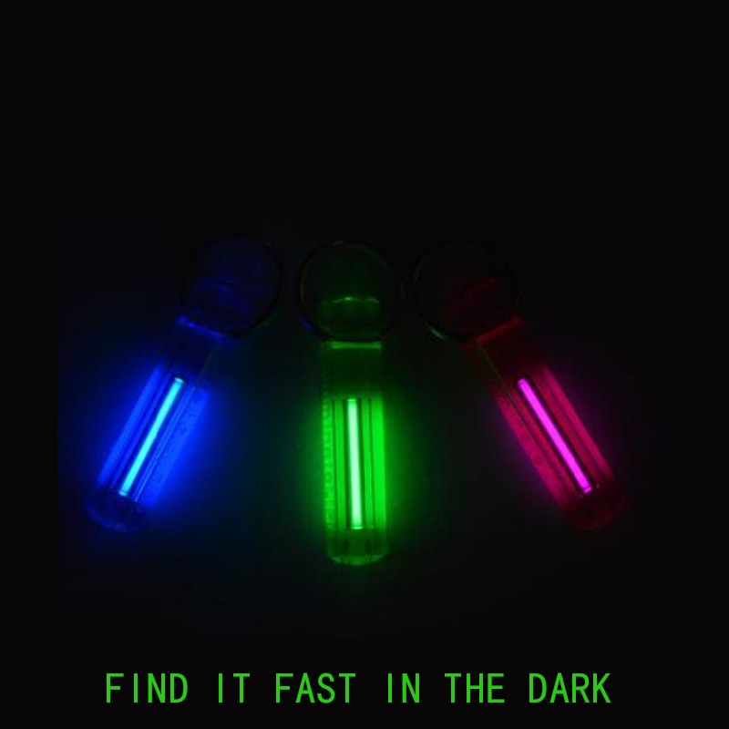 Nite Tritium Glowring Keychain Key Fob Night Automatic Light Self Luminous Fluorescent Tub Tritium