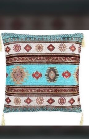 Turkish Ottoman Style Cushion Pillow Cover 17 "x 17"